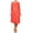 Coral, variant on MOA Collection Plus Size Women's 3/4 Sleeves solid dress