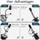 thumbnail image 4 of Juego de 12 tapones para botellas, acero inoxidable/caucho, tamaño universal, negro/plata, 4 of 6