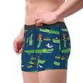 thumbnail image 2 of Pofeuu Little Pirate Crocodile Print Men’s Boxer Briefs, Moisture-Wicking Underwear, Regular,Trunk-Large, 2 of 5
