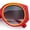Red Orange - Smoke, variant on Womens Oversize Round Thick Temple Plastic Designer Fashion Diva Sunglasses Blue Green - Smoke