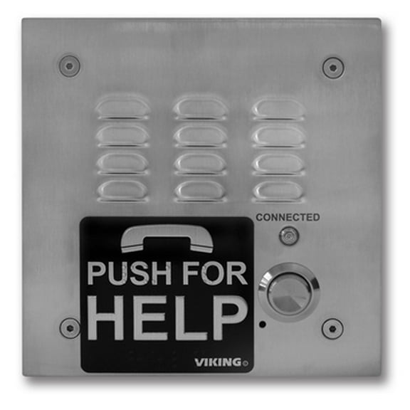 Viking Electronics E-1600-30-IPEWP ADA Compliant VoIP Emergency Elevator Phone Line with Built in Dialer, Digital Voice Announcer & EWP
