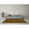 thumbnail image 3 of Ahgly Company Machine Washable Indoor Rectangle Abstract Yellow Modern Area Rugs, 3' x 5', 3 of 4