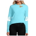 thumbnail image 7 of enyan Halloween Womens Shirt Long Sleeve Pumpkin T Shirt Funny Ghost Graphic Tee Fall Tops Women’s Halloween Shirt Sky Blue,S, 7 of 7