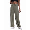 thumbnail image 3 of Pantalones Anchos y Cómodos para Mujer, con Bolsillos Grandes, para Fitness, Yoga y Deportes Casuales. Verde XXL, 3 of 8