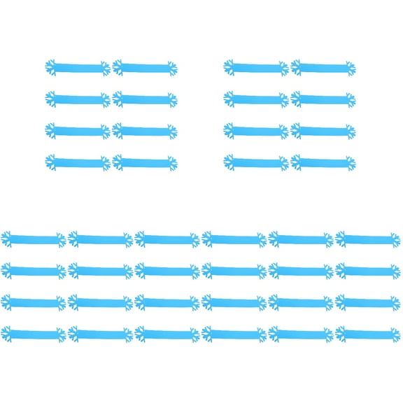 Jiyike 100 pcs Unique Napkin Clasps Elegant Napkin Rings Snowflake Napkin Adornments