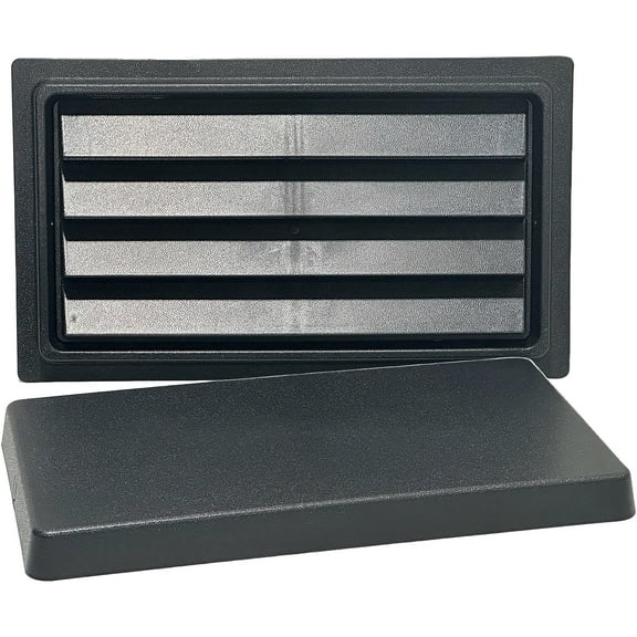 Manual Crawl Space Vent with Removable Cover and Vermin Screen (8" Height x 16" Width)