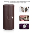 thumbnail image 2 of Peahefy Wristwatch Watch PU Roll Holder Rings Earrings Display Case Jewelry Gift Box Storage, Watch Box,Jewelry Box, 2 of 8