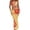 Yellow, variant on Qingpeng Womens 3 Piece Swimsuit Set Floral Sheer Mesh Tummy Control Beachwear Adjustable Strap Bathing Suit