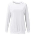 thumbnail image 4 of WENWU Women'S Sweatshirt Long Sleeve Sweatshirt for Women Pullover Sweatshirt for Women White Crewneck Sweatshirts Women Cute Fall Sweatshirts Women'S Fashion, 4 of 5