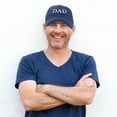 thumbnail image 3 of DALIX Men's Embroidered Dad Hat Soft Cotton Baseball Cap in Navy Blue, 3 of 12