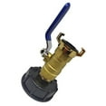 thumbnail image 3 of Raccord Rapide IBC 3/4 Po S60x6 Laiton Prolonger Raccord Système Réservoir de Baril de Pluie, 3 of 8