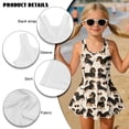 thumbnail image 6 of FUIALDOLG Little Girls Cartoon Dachshund Dog Swimwear Girl's One Piece Swimsuit with Skirt Sleeveless A-line Swim Dress Comfort Toddler Wide Strap SwimsuitsTeens Beach Outfits for Pool Party 12-13Y, 6 of 7