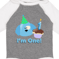 thumbnail image 4 of Inktastic 1st Birthday Puppy Blue Boys Long Sleeve Baby Bodysuit, 4 of 5