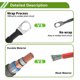 thumbnail image 2 of Cable inversor de batería de 3/8" Lug 5/16" Lug 7 AWG de 3 pies de Unique Bargains, cable de batería de cobre estañado, 1 pieza, negro, 2 of 7