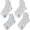 White, variant on 4Pairs White Sheer Mesh Ankle Socks for Women Summer Casual