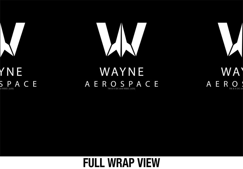 Justice League Movie Official Wayne Aerospace 18 oz Insulated Water Bottle, Leak Resistant, Vacuum Insulated Stainless Steel with 2-in-1 Loop Cap