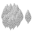 thumbnail image 2 of 100 piezas de follaje artificial para decorar bodas, hogares, Navidad y jardines. Plata, 2 of 9