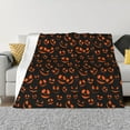 thumbnail image 1 of XMXT Throw Blanket, Halloween Ghost Faces Pattern Machine Washable Blankets for Sofa, 50 x 40 inches, 1 of 9