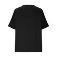 thumbnail image 5 of T-Shirts For Women Sevevn Women's Solid Oversized Summer V-Neck Basic Casual Loose T-Shirt, 5 of 7