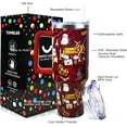 thumbnail image 2 of 40 oz Tumbler with Handle and Straw Lid Leak Proof - 40 oz Insulated Tumbler for Mothers Day Birthday Gifts for Women Friend Daughter, 2 of 6