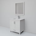 thumbnail image 5 of Jacques 30 in. W White Bath Vanity, White Quartz Top, Faucet Set, and 28 in. Mirror, 5 of 9
