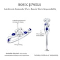 thumbnail image 5 of Lab Grown Diamond Designer Engagement Ring with Sapphire, 14K White Gold, US 11.00, 5 of 8