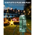 thumbnail image 4 of Timer Power Strip para exteriores DEWENWILS Yard Stake del anochecer al amanecer, 4 of 7