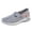 Gray_1, variant on Embroidered Flower Orthopedic Shoes for Women Arch Support Work Shoes Lightweight Slip on Non Slip Walking Shoes Knitted Mesh Stretch Comfortable 2026 New Foam Shoes