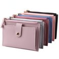 thumbnail image 2 of Women Wallets PU Leather Female Purse Mini Hasp Solid Multi-Cards Holder Coin Short Wallets Slim Small Wallet Zipper Hasp, 2 of 4