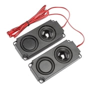 NFTIGB 8 Ohm 5W Portable Heavy Bass Audio Cavity 40mm Magnetic Dual Speaker Subwoofer Replacement for TV Monitor, Computer, and Arcade Audio Systems, 2 Count