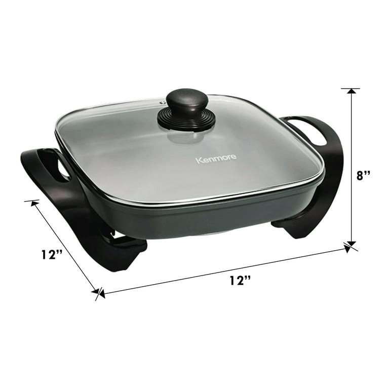 Presto 16 inch Electric Skillet with Glass Cover and power cord!