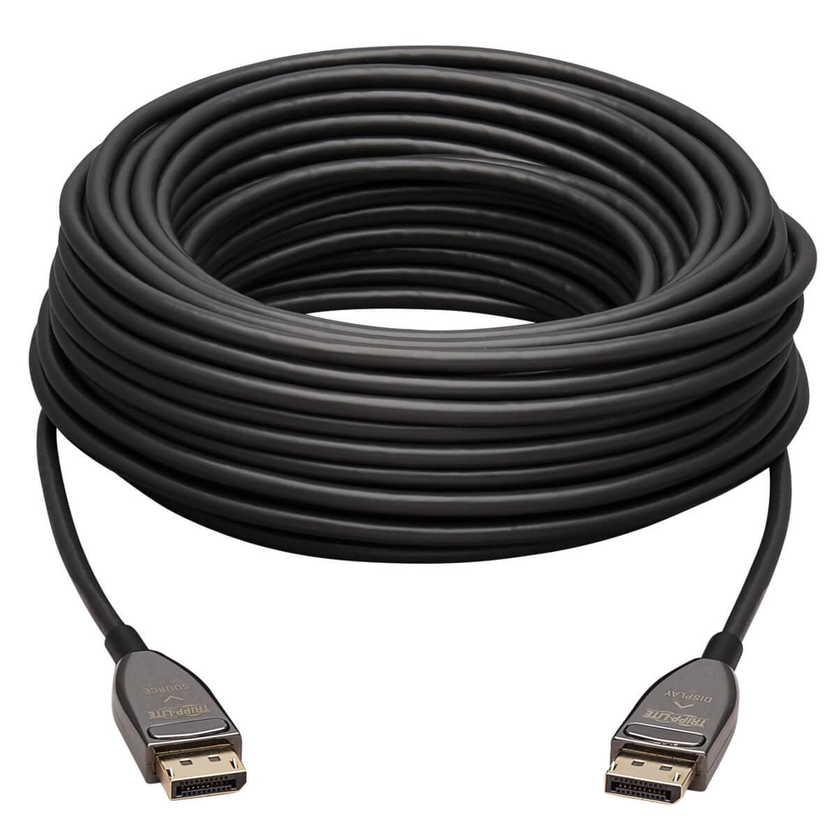 Tripp Lite 20m DisplayPort M/M Fiber Active Optical Cable Black P580F320M8K6
