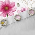 thumbnail image 4 of Homewish Floral Flower Daisy Curtains Pack of 2 (42x84 Each) for Girls Female Teens,Spring Graden Curtains Blackout,Pink Green Bedroom Curtains,Luxury Bedroom Decor, 4 of 6