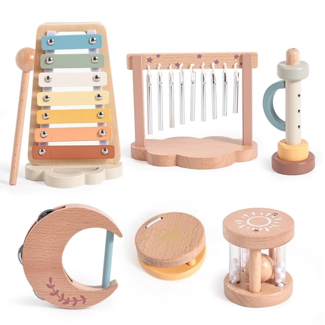 Set de instrumentos musicales Smartwo Baby Montessori xilófono