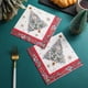 thumbnail image 5 of Servilletas de papel de árbol de Navidad Impresión de doble cara | Servilletas desechables verdes para invitados a la cena de cóctel | Suministros para fiestas navideñas | Paquete de 20 | 13x13, 5 of 6