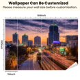 thumbnail image 3 of Peel and Stick Wallpaper Waterproof Orlando Florida skyline Wall Mural Decor Self Adhesive and Removable 100in x 144in, 3 of 8