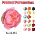 thumbnail image 2 of 1-Pack Artificial Peonies Heads, 2.36 Inch Silk Faux Peony Head for Wedding/Bouquet/Flower Wall/DIY Crafts/Party Decoration, Retro Large Flower Heads Buds [6cm], 2 of 8