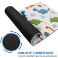 thumbnail image 6 of Long Mouse Pads for Desk,White Dinosaurs Geometric Leaves Pattern Desk Mats on Top Of Desks, Desk Mouse Pad Extra Large with 3mm Non-Slip Base and Stitched Edge for Gaming,Office,Work,Home 35.4"x15.7", 6 of 6