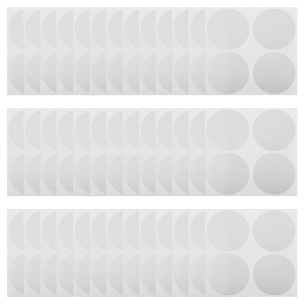 50 pegatinas para raspar, redondas y autoadhesivas, para crear tarjetas de rifa DIY, color plateado