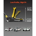 thumbnail image 3 of KFFKFF Low Profile Floor Jack, 2.5 Ton (5500 lbs) Capacity, Aluminum & Steel Racing Floor Jack with Dual Pistons Quick Lift Pump, Hydraulic Trolley Car Lift, 3 of 9