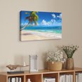 thumbnail image 4 of Beach Wall Art Palm Wall Art Beach Painting A Palm Beach Beach Canvas Wall Art Painting For Livingroom Decor Office Bedroom Decoration, 4 of 7