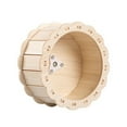 thumbnail image 5 of hengtong Hamster Wooden Running Wheel Cage Accessories Noiseless Roller Treadmill Hamster 15cm, 5 of 7