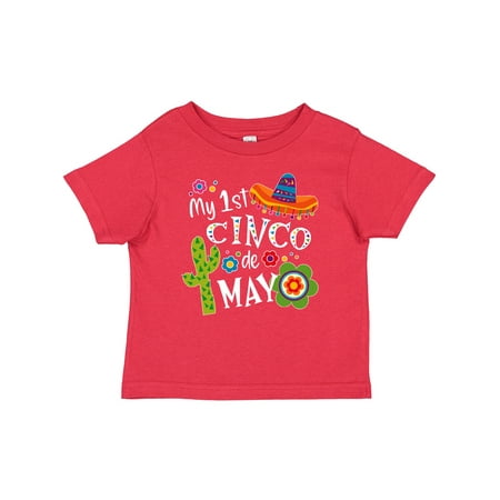 

Inktastic My First Cinco de Mayo- Sombrero Cactus Flowers Boys or Girls Baby T-Shirt