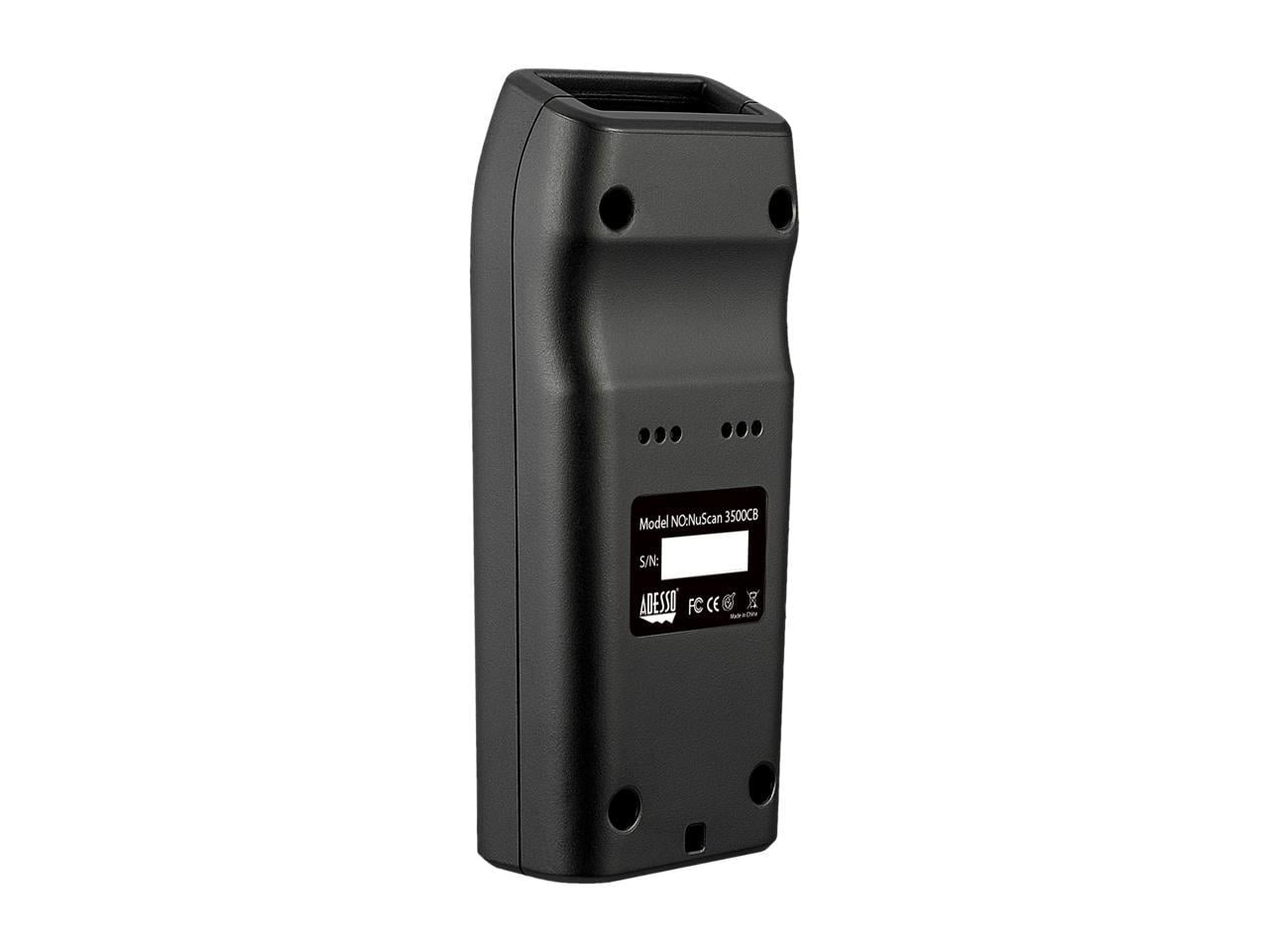 Adesso NuScan 3500TB Portable Pocket Size Bluetooth Long Range 1D/2D Barcode Scanner w/ Detachable Magnetic Cable, IP66 Waterproof, Antimicrobial, Drop Protection - NUSCAN3500TB