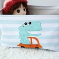 thumbnail image 3 of Kids Fabric Storage Basket Large Foldable Storage Box With Rope Handles Baby Toy Storage Bin Closet Organizer - Dinosaur, 3 of 5