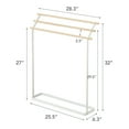 thumbnail image 7 of Yamazaki Home  Bath Towel Rack, Steel and Wood,  Holds towels up to 54" long, Holds 6.6 lbs - L 6.3 x W 28.35 x H  32.28 inches, 7 of 7