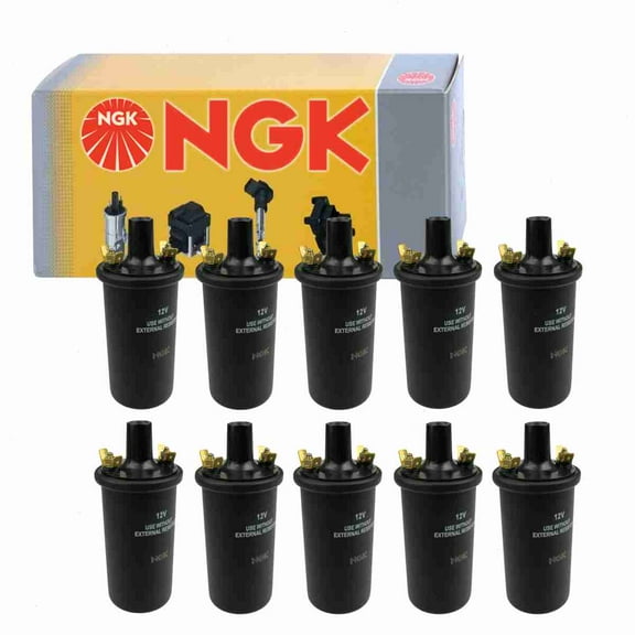 10 pc NGK 48863 Ignition Coils for 00012 00015 00222 021 905 115A 021905115A 043 905 115A 043 905 115B 043 905 115C 043905115A 043905115B 043905115C 0710-18-100 0710-18-100B 0820-18-100D 0823-18-100