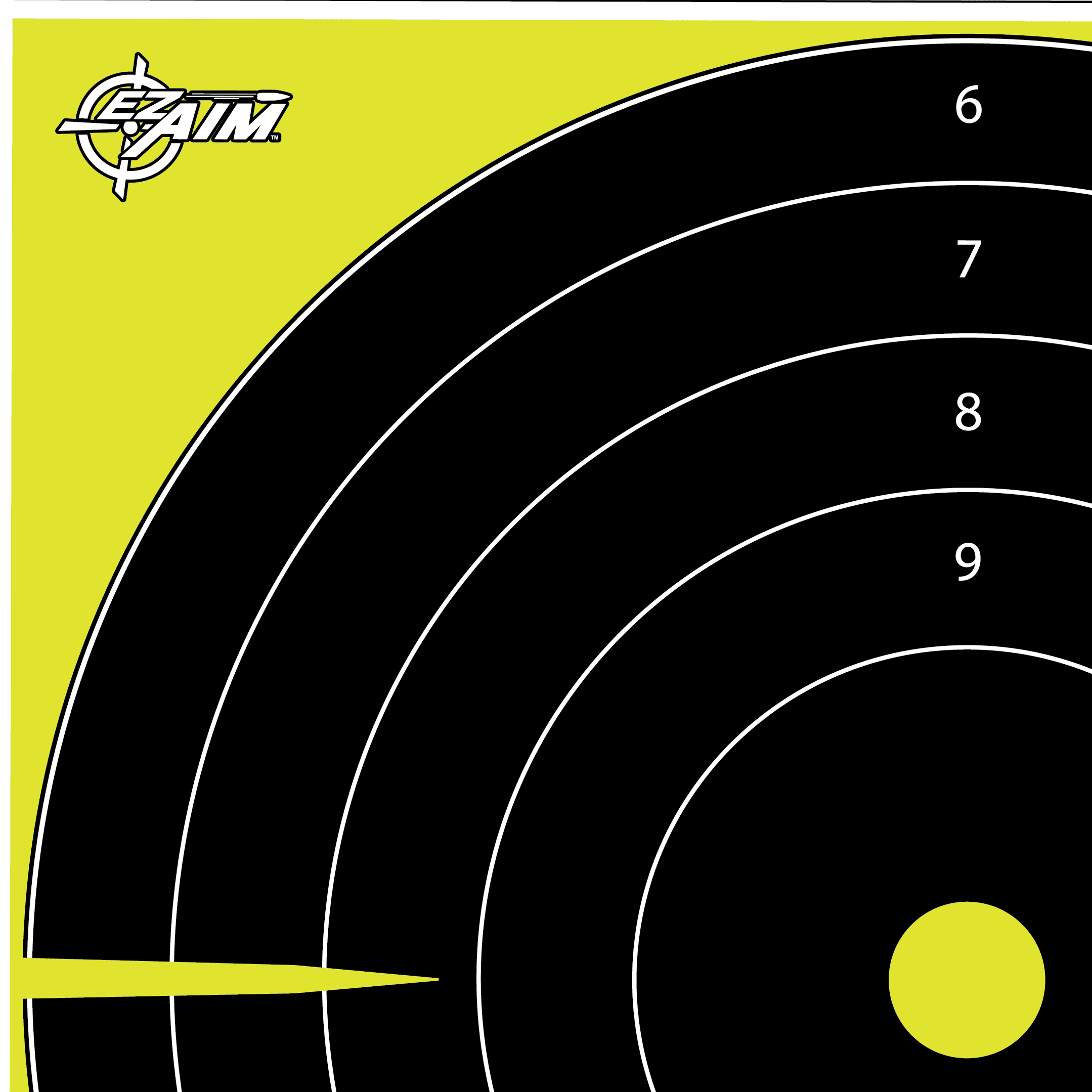 Ez Aim Splash Bullseye Paper Shooting Targets, 12"W x 12"H, 12-Pack, Multi