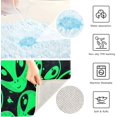 thumbnail image 7 of SKYSONIC Bath Mats Toiletry Mat Out Space Green Man Print, Fluffy Plush Absorbent Bath Rugs Carpet with Non Slip Bottom for Bathroom Floor Toilet Tub and Shower, 7 of 7