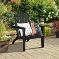 thumbnail image 2 of Costway Patio Adirondack Chair Acacia Wood Lounge Armrest Garden Deck Black, 2 of 9